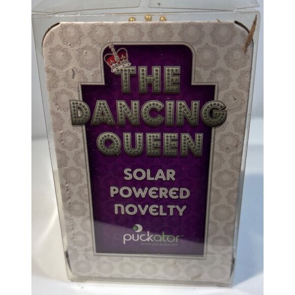 Solar Powered Dancing Queen Bobblehead Novelty Collectible - Picture 4 of 5